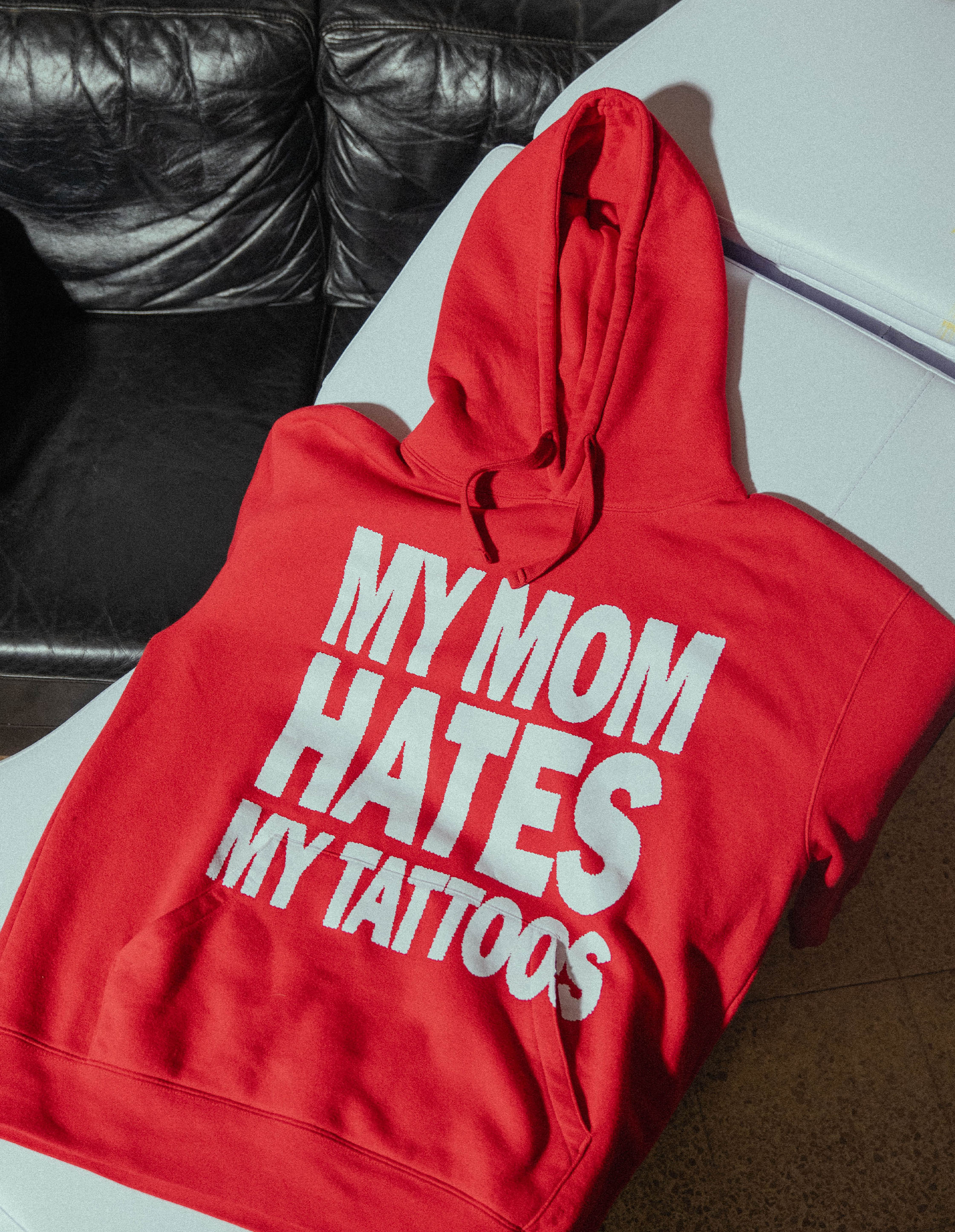 My Mom Hates My Tattoos Hoodie Red