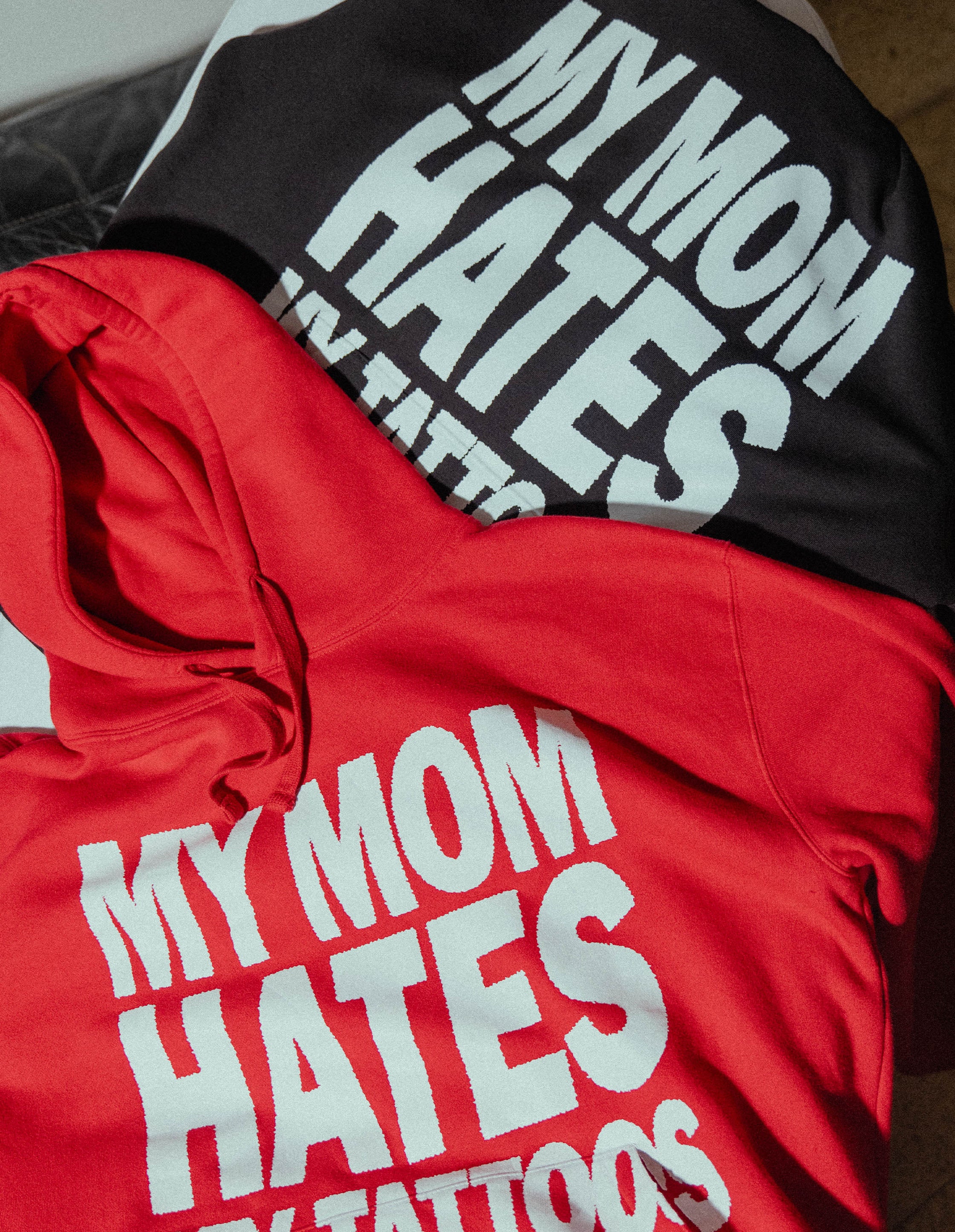 My Mom Hates My Tattoos Hoodie Red